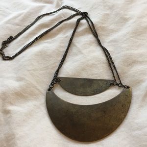 Rustic gold necklace